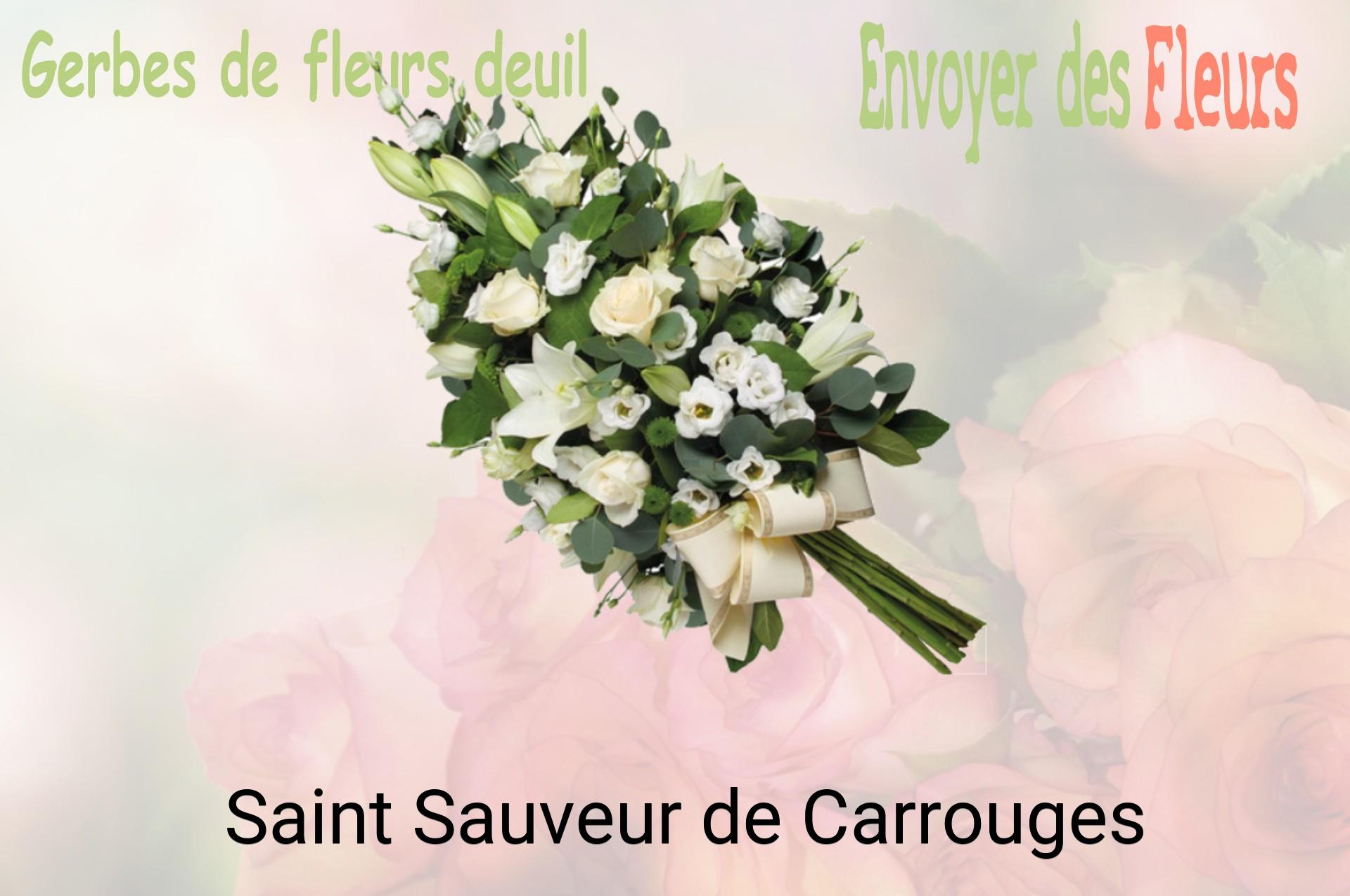 Gerbe de fleurs de deuil livrée à Saint-Sauveur-de-Carrouges